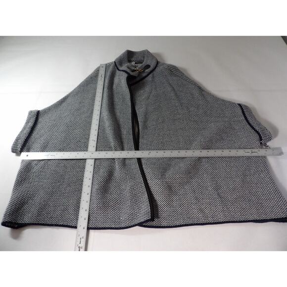 Janice Sweater Cardigan One Size Lagenlook Knit Kimono Style Blue Open Style - Picture 10 of 14